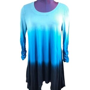 Philosophy Ombre 3/4 Sleeve Tunic Top Size Medium Women's G17